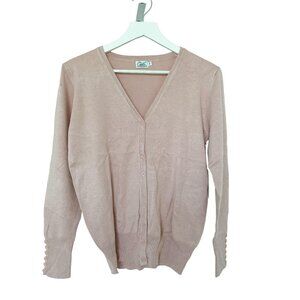 Cielo Dusty Pink Button Up Cardigan